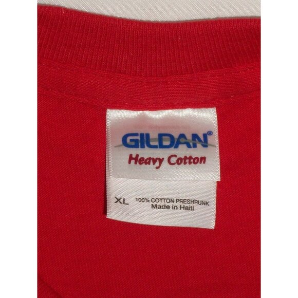 Gildan Finn & Jake Mens Adventure What Time Is It Red T-shirt Cartoon Size XL - Picture 4 of 4